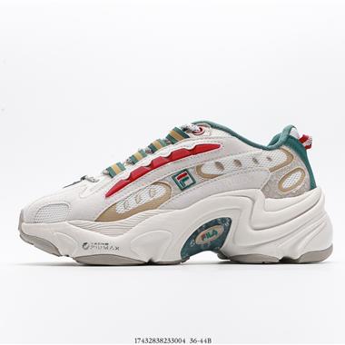 FILA Fusion 2021春夏新款火星低幫複古百搭運動老爹鞋
