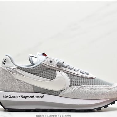 Undercover x Sacai × Nike LDWaffle 三方聯名走秀款解構雙底雙勾雙鞋舌華夫複古慢跑鞋 