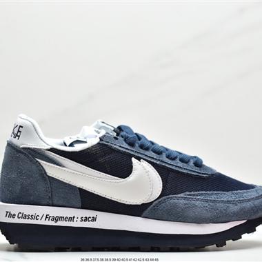 Undercover x Sacai × Nike LDWaffle 三方聯名走秀款解構雙底雙勾雙鞋舌華夫複古慢跑鞋 