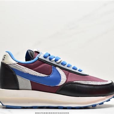 Undercover x Sacai × Nike LDWaffle 三方聯名走秀款解構雙底雙勾雙鞋舌華夫複古慢跑鞋 