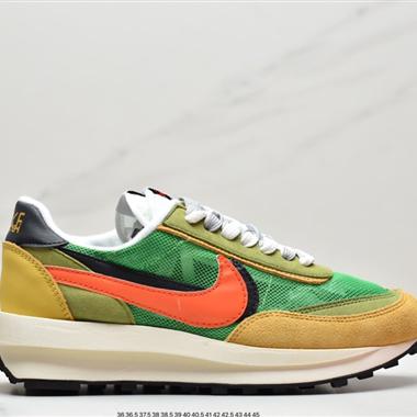 Fragment Design x Sacai x Nike LDWaffle  華夫 藤原浩 閃電聯名重疊設計前衛華夫變形休閑慢跑鞋