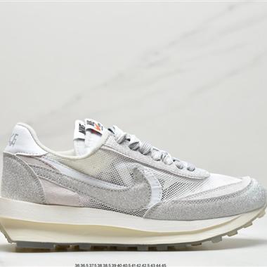 Fragment Design x Sacai x Nike LDWaffle  華夫 藤原浩 閃電聯名重疊設計前衛華夫變形休閑慢跑鞋