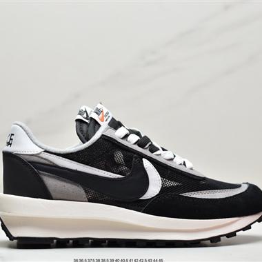 Fragment Design x Sacai x Nike LDWaffle  華夫 藤原浩 閃電聯名重疊設計前衛華夫變形休閑慢跑鞋