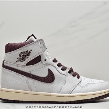 A Ma Maniére x Nike Air Jordan 1 Retro High OG "White Sail/Maroon"AJ1代經典複古經典高幫百搭文化籃球鞋