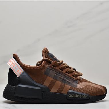 Adidas  NMD_R1 V2 Boost 爆米花超彈中底 針織網面休閑運動跑鞋