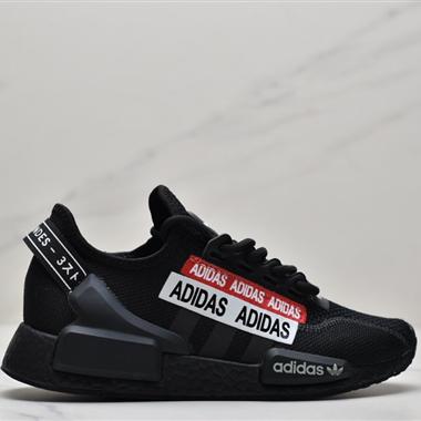 Adidas  NMD_R1 V2 Boost 爆米花超彈中底 針織網面休閑運動跑鞋