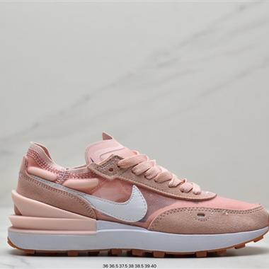 Nike Waffle One"Milk Hyper Crimson"華夫一代系列華夫複古休閑運動慢跑鞋