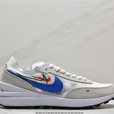 Nike Waffle One"Milk Hyper Crimson"華夫一代系列華夫複古休閑運動慢跑鞋