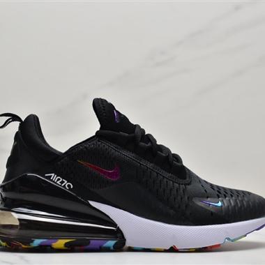 Nike Wmns Air Max 270 React SE"Black/Worldwide"270瑞亞賽車系列後半掌氣墊百搭運動慢跑鞋