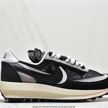 Nike LDWaffle x Sacai x Nike LDV Waffl 解構雙底雙勾雙鞋舌華夫複古慢跑鞋
