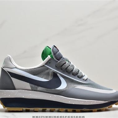 CLOT x Sacai x Nike LDWaffle " Cool Grey " 