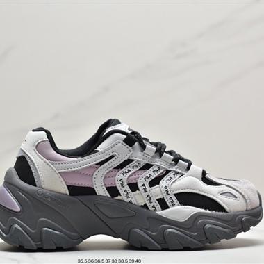 Fila Sport Interaction 交叉魚刺三代系列網紅老爹風增高複古中性休閑運動慢跑鞋