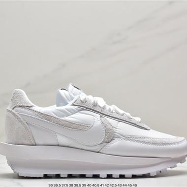 Undercover x Sacai × Nike LDWaffle 三方聯名走秀款解構雙底雙勾雙鞋舌華夫複古慢跑鞋