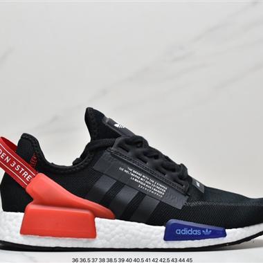 Adidas NMD_R1 V2 Boost 爆米花 針織網面休閑運動跑鞋