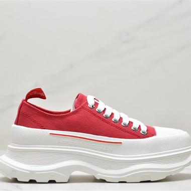 Alexander McQueen sole sneakers低幫時裝厚底顯高百搭休閑鞋