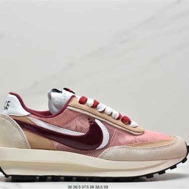 Fragment Design x Sacai x Nike LDWaffle  華夫 藤原浩 閃電聯名重疊設計前衛華夫變形休閑慢跑鞋