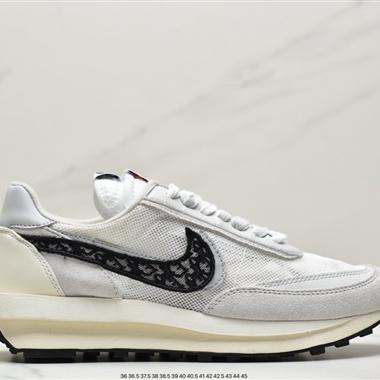Fragment Design x Sacai x Nike LDWaffle  華夫 藤原浩 閃電聯名重疊設計前衛華夫變形休閑慢跑鞋