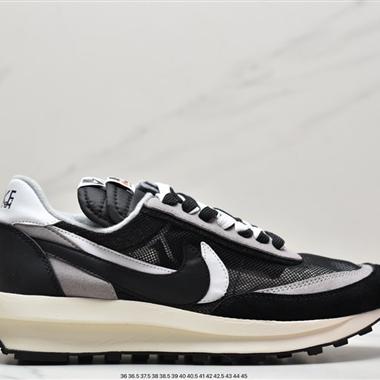Fragment Design x Sacai x Nike LDWaffle  華夫 藤原浩 閃電聯名重疊設計前衛華夫變形休閑慢跑鞋