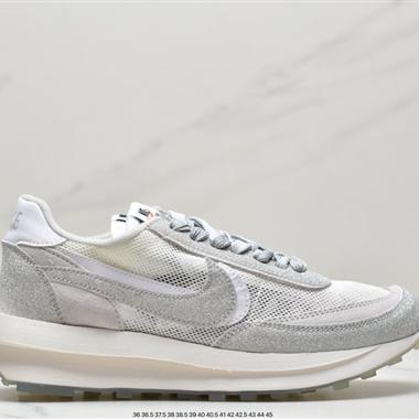 Fragment Design x Sacai x Nike LDWaffle  華夫 藤原浩 閃電聯名重疊設計前衛華夫變形休閑慢跑鞋
