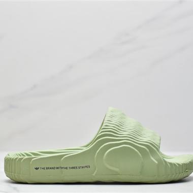 Adidas Original Adilette 22 Slide"Black Grey"椰子風沙灘涉水百搭運動穿搭拖鞋