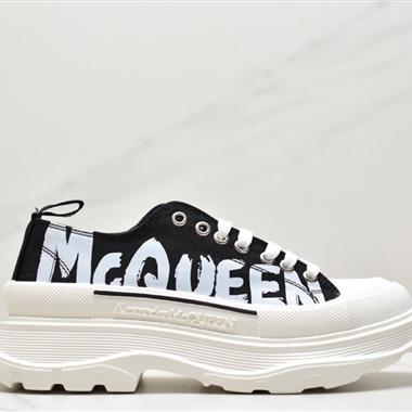 Alexander McQueen sole sneakers低幫時裝厚底顯高百搭休閑鞋
