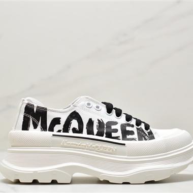 Alexander McQueen sole sneakers低幫時裝厚底顯高百搭休閑鞋