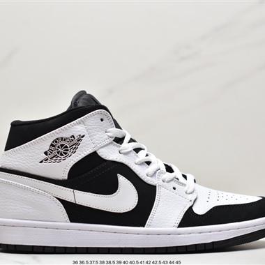 Nike Air Jordan 1 Mid"Court Purple"AJ1喬丹一代中幫經典複古文化休閑運動籃球鞋