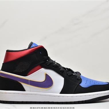 Nike Air Jordan 1 Mid"Court Purple"AJ1喬丹一代中幫經典複古文化休閑運動籃球鞋