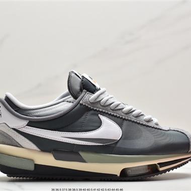 Sacai x Nike Air Zoom Cortez SP 4.0"Grey White"4.0