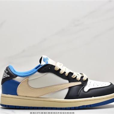 Travis Scott x Air Jordan AJ1 Low QX 倒鈎TS聯名低幫板鞋 