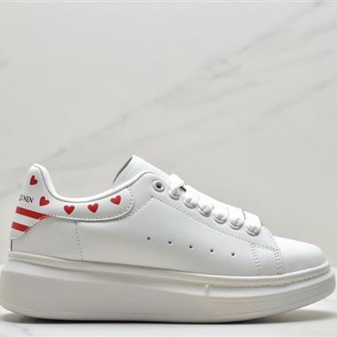 Alexander McQueen Sole Leather Sneakers低幫時裝厚底休閑運動小白鞋