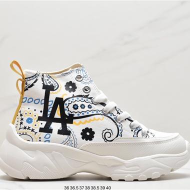  MLB Big Ball Chunky Canvas Low 復古厚底老爹風低幫百搭休閑運動慢跑鞋