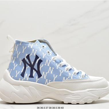  MLB Big Ball Chunky Canvas Low 復古厚底老爹風低幫百搭休閑運動慢跑鞋