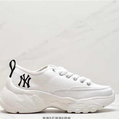  MLB Big Ball Chunky Canvas Low 復古厚底老爹風低幫百搭休閑運動慢跑鞋