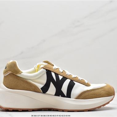 MLB CHUNKY JOGGER 增高復古NY大標 麂皮厚底老爹鞋