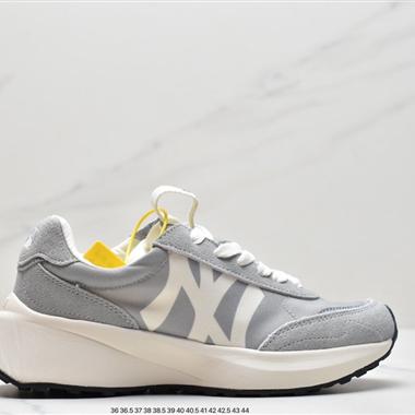 MLB CHUNKY JOGGER 增高復古NY大標 麂皮厚底老爹鞋