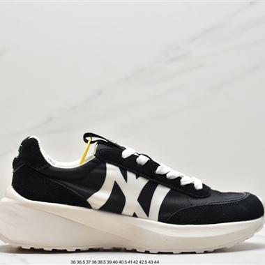 MLB CHUNKY JOGGER 增高復古NY大標 麂皮厚底老爹鞋
