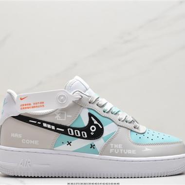 Nike Air Force1 空軍一號 白藍 低幫休閑板鞋