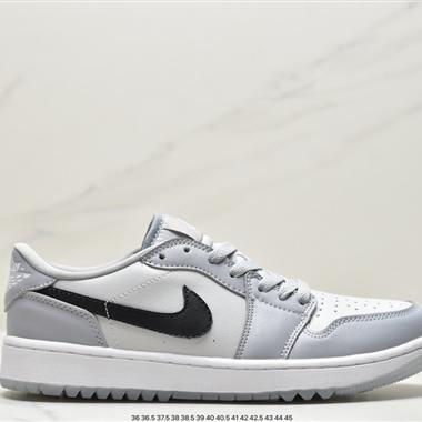 Nike Air Jordan 1 Low Golf"Wolf Grey"AJ1喬丹一代系列低幫經典復古文化休閑運動鞋支撐者系列 針織輕便復古慢跑鞋 
