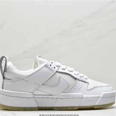 Nike Wmns Dunk Low Disrupt"Olive Green/White"輕量扣籃破壞系列全新解構風低幫休閑運動滑板板鞋