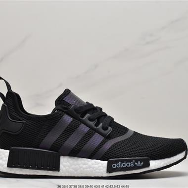 Adidas Originals NMD_R1"Grey/Black/Blue/Red"R1系列低幫百搭休閑運動跑步鞋