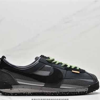 Union LA x Nike Cortez Low"Black"阿甘改良初代低幫復古經典休閑運動慢跑鞋