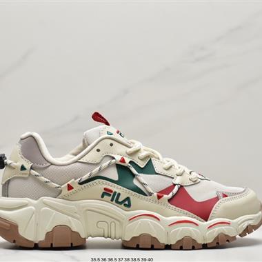 Fila Heritage Fluid 山系血管系列復古貓爪老爹ins潮流休閑運動慢跑鞋