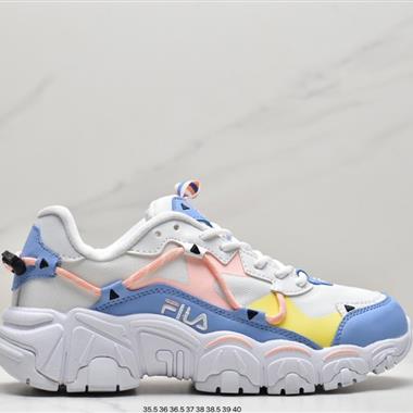 Fila Heritage Fluid 山系血管系列復古貓爪老爹ins潮流休閑運動慢跑鞋