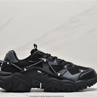 Fila Heritage Fluid 山系血管系列復古貓爪老爹ins潮流休閑運動慢跑鞋