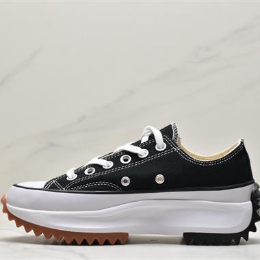 Converse chuck Run Star Hike Hi"White/Black Gum"1970超松糕鋸齒底帆布休閑運動鞋