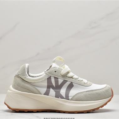 MLB CHUNKY JOGGER D增高復古NY大標麂皮厚底運動鞋