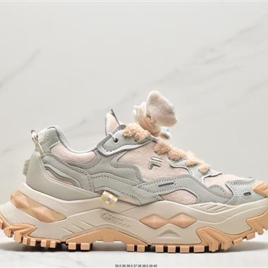 FILA FUSION斐樂潮牌老爹鞋女夏硬糖鞋