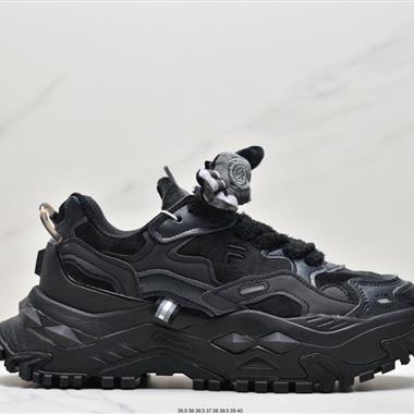 FILA FUSION斐樂潮牌老爹鞋女夏硬糖鞋
