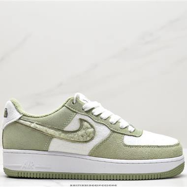 Nike Wmns Air Force 1 '07"White/Bright Citron"空軍低幫經典百搭休閑運動板鞋